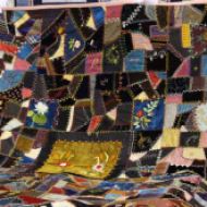 A crazy quilt from the 1890s